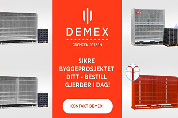 Sikre byggeplassen din med Demex Byggegjerder